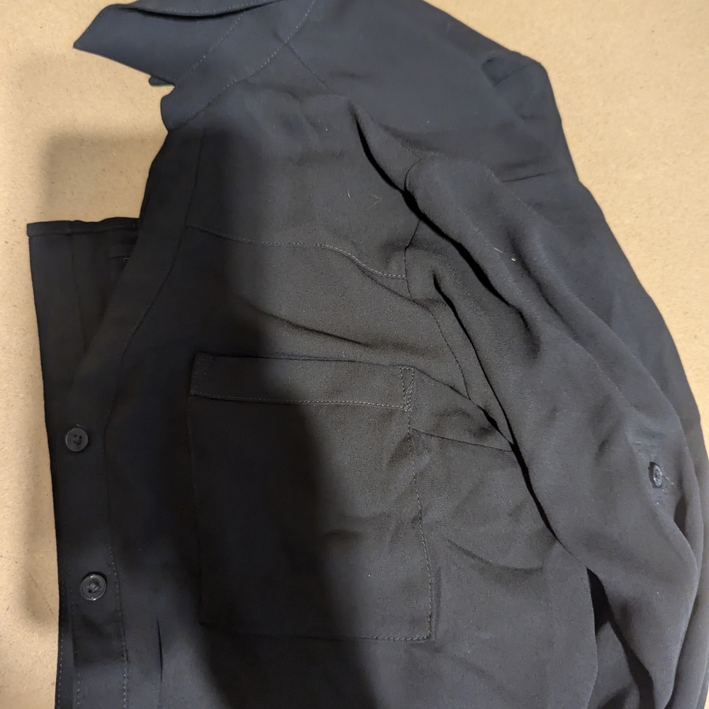 Express Black Button Down Shirt